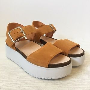 Clarks Botanic Strap Amber Suede Sandal